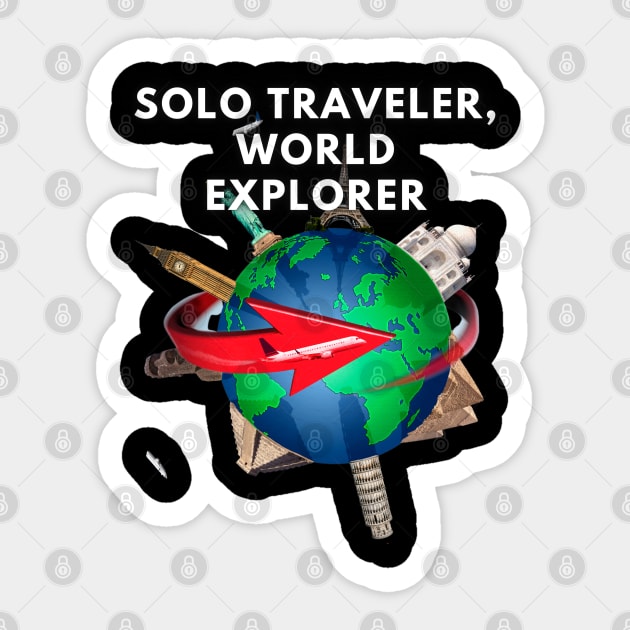 Solo Traveler, World Explorer Sticker by Traveling Buddy